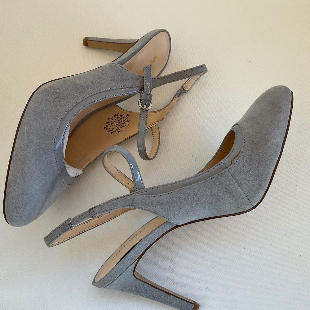 SALE ‼️NINE WEST WOMENS HEDONNA CLASSIC SLING BACK HEELS  PUMPS DRESS OFFICE 8.5